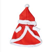 Simple Style Flannel Christmas Color Block Pet Clothing 1 Piece sku image 2