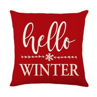 Fashion Letter Snowflake Linen Pillow Cases main image 4