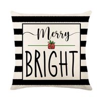 Fashion Christmas Tree Letter Linen Pillow Cases main image 4