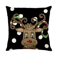 Fashion Christmas Tree Letter Linen Pillow Cases sku image 4