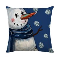Fashion Snowman Linen Pillow Cases sku image 4