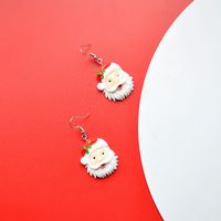 Fashion Santa Claus Snowman Resin Women's Drop Earrings 1 Pair sku image 4
