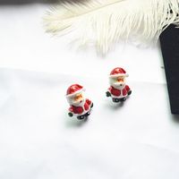 موضة بابا نويل إلك مادة صمغية امرأة ترصيع الأذن 1 زوج sku image 2