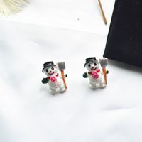 Fashion Santa Claus Elk Resin Women's Ear Studs 1 Pair sku image 8