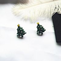 Fashion Santa Claus Elk Resin Women's Ear Studs 1 Pair sku image 6