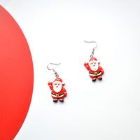 Fashion Santa Claus Snowman Resin Women's Drop Earrings 1 Pair sku image 10