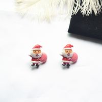 Fashion Santa Claus Elk Resin Women's Ear Studs 1 Pair sku image 3