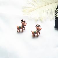 Fashion Santa Claus Elk Resin Women's Ear Studs 1 Pair sku image 12
