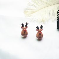 Fashion Santa Claus Elk Resin Women's Ear Studs 1 Pair sku image 13