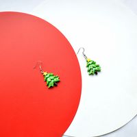 Fashion Santa Claus Snowman Resin Women's Drop Earrings 1 Pair sku image 13