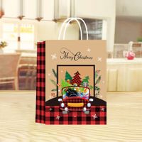 Christmas Cute Christmas Tree Kraft Paper Party Gift Bags main image 4
