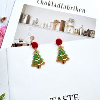 Cartoon Style Christmas Tree Santa Claus Arylic Women's Drop Earrings 1 Pair sku image 6