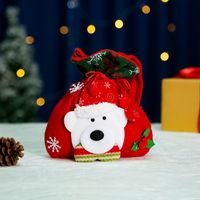 Christmas Fashion Snowman Elk Cloth Party Gift Wrapping Supplies 1 Piece sku image 8
