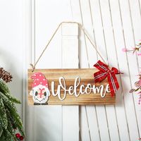 Christmas Cute Letter Wood Party Hanging Ornaments 1 Piece main image 5