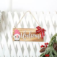 Christmas Cute Letter Wood Party Hanging Ornaments 1 Piece main image 4