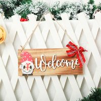 Christmas Cute Letter Wood Party Hanging Ornaments 1 Piece main image 1