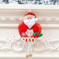 Christmas Cute Snowman Elk Wood Party Hanging Ornaments 1 Piece sku image 1