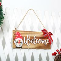 Christmas Cute Letter Wood Party Hanging Ornaments 1 Piece sku image 1