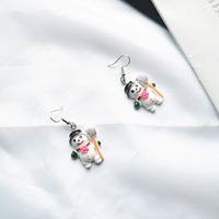 Fashion Snowman Elk Resin Women's Drop Earrings 1 Pair sku image 12