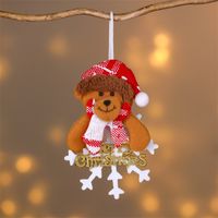 Christmas Cartoon Style Bear Deer Cloth Daily Festival Hanging Ornaments sku image 12