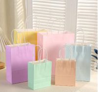 Simple Style Solid Color Paper Daily Gift Bags 1 Piece main image 6