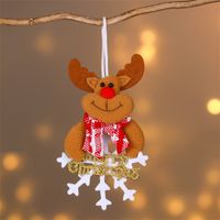 Christmas Cartoon Style Bear Deer Cloth Daily Festival Hanging Ornaments sku image 11