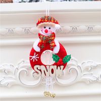 Christmas Cute Snowman Elk Wood Party Hanging Ornaments 1 Piece main image 2