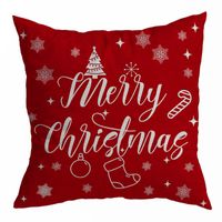 Cute Christmas Tree Linen Pillow Cases sku image 3
