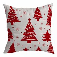 Cute Christmas Tree Linen Pillow Cases sku image 2