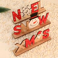 Christmas Fashion Letter Wood Party Ornaments 1 Piece main image 1