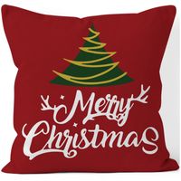 Fashion Christmas Tree Santa Claus Elk Short Plush Pillow Cases main image 4