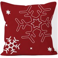 Fashion Christmas Tree Santa Claus Elk Short Plush Pillow Cases sku image 2