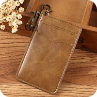 Unisex Solid Color Pu Leather Open Card Holders sku image 1