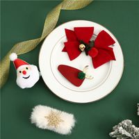 Christmas Fashion Santa Claus Elk Fleece Cloth Party Costume Props 4 Pieces main image 5