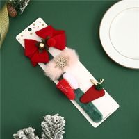 Christmas Fashion Santa Claus Elk Fleece Cloth Party Costume Props 4 Pieces sku image 4