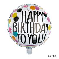 Birthday Letter Aluminum Film Party Balloons 1 Piece sku image 7