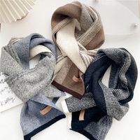 Women's Fashion Color Block Polyester Braid Scarf main image 1