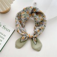 Women's Sweet Flower Cotton And Linen Printing Cotton Linen Scarves sku image 9