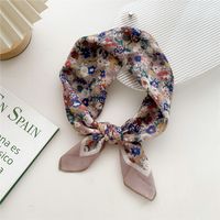 Women's Sweet Flower Cotton And Linen Printing Cotton Linen Scarves sku image 16