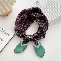Women's Sweet Flower Cotton And Linen Printing Cotton Linen Scarves sku image 24