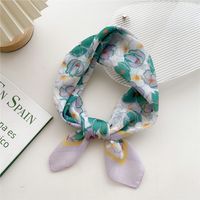 Women's Sweet Flower Cotton And Linen Printing Cotton Linen Scarves sku image 20