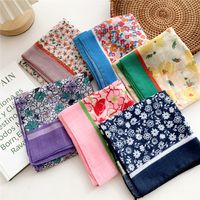 Women's Sweet Flower Cotton And Linen Printing Cotton Linen Scarves main image 4