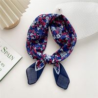 Women's Sweet Flower Cotton And Linen Printing Cotton Linen Scarves sku image 10