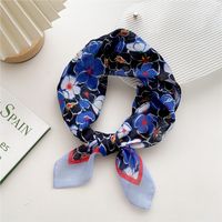 Women's Sweet Flower Cotton And Linen Printing Cotton Linen Scarves sku image 21