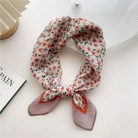 Women's Sweet Flower Cotton And Linen Printing Cotton Linen Scarves sku image 25