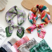 Women's Fashion Flower Polyester Printing Polyester Scarves main image 2