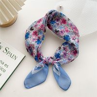 Women's Sweet Flower Cotton And Linen Printing Cotton Linen Scarves sku image 7