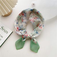 Women's Sweet Flower Cotton And Linen Printing Cotton Linen Scarves sku image 22