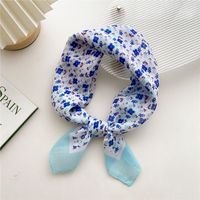 Women's Sweet Flower Cotton And Linen Printing Cotton Linen Scarves sku image 23