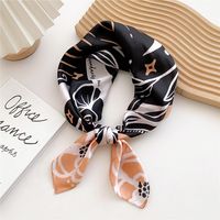 Women's Fashion Flower Polyester Printing Polyester Scarves sku image 21